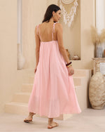 Load image into Gallery viewer, Layla Lace Maxi Dress - Pink
