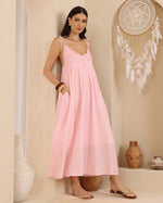 Load image into Gallery viewer, Layla Lace Maxi Dress - Pink
