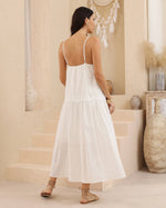 Load image into Gallery viewer, Olivia Lace Maxi Dress - White

