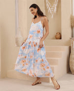 Load image into Gallery viewer, Poppy Lace Maxi Dress - Light Blue
