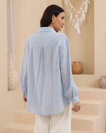 Load image into Gallery viewer, Zara Striped Shirt - Blue

