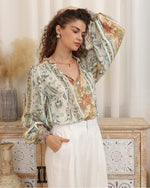 Load image into Gallery viewer, Lauren Long Sleeve Blouse - Multi
