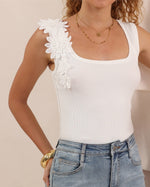 Load image into Gallery viewer, Petal Top - White
