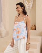 Load image into Gallery viewer, Poppy Beaded Top - Light Blue
