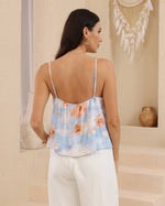 Load image into Gallery viewer, Poppy Beaded Top - Light Blue
