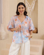 Load image into Gallery viewer, Poppy Blouse -  Light Blue
