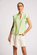 Load image into Gallery viewer, Sovana Frill Tank - Mint
