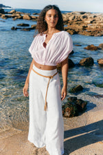 Load image into Gallery viewer, Rosa Reversible Crop Top - Light Pink
