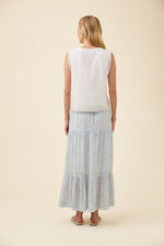 Load image into Gallery viewer, Frances Button Tank - White
