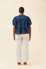Load image into Gallery viewer, Preston Tie Top - Deep Blue
