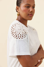 Load image into Gallery viewer, Eva Crochet Top - White
