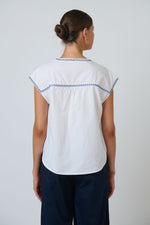Load image into Gallery viewer, Marlow Cotton Top - White
