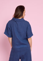 Load image into Gallery viewer, Italian Linen Shirt - Dark Blue
