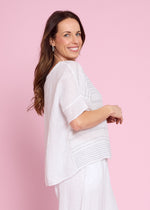 Load image into Gallery viewer, Italian Oversized Top - White
