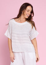Load image into Gallery viewer, Italian Oversized Top - White
