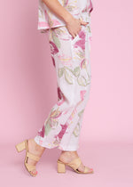 Load image into Gallery viewer, Italian Linen Pant - White Floral
