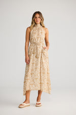 Load image into Gallery viewer, Mangrove Dress - Taupe Spring Fan
