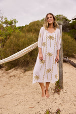Load image into Gallery viewer, Ohana Dress - Natural Stripe
