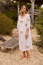Load image into Gallery viewer, Ohana Dress - Natural Stripe
