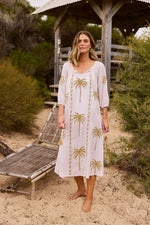 Load image into Gallery viewer, Ohana Dress - Natural Stripe
