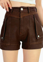 Load image into Gallery viewer, CD Denim Shorts - Choc
