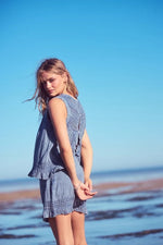 Load image into Gallery viewer, Freesia Top - Steel Blue
