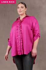 Load image into Gallery viewer, Nama Frill Top - Magenta

