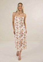 Load image into Gallery viewer, Bohemian Rose Strappy Dress
