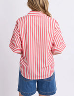 Load image into Gallery viewer, Holiday Shirt - Pink/White
