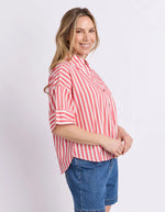 Load image into Gallery viewer, Holiday Shirt - Pink/White
