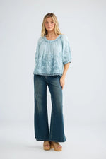 Load image into Gallery viewer, Thistle Top - Powder Blue
