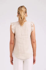 Load image into Gallery viewer, Studio Frill Tank - Tusk
