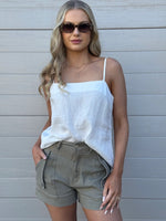Load image into Gallery viewer, CD Denim Shorts - Khaki
