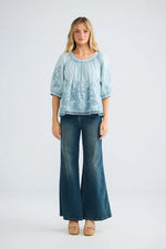 Load image into Gallery viewer, Thistle Top - Powder Blue
