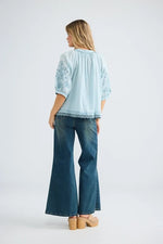 Load image into Gallery viewer, Thistle Top - Powder Blue
