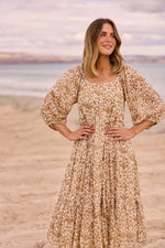 Load image into Gallery viewer, Grenadine Dress - Taupe Spring Fan
