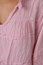 Load image into Gallery viewer, Zoe Cotton Top - Pink
