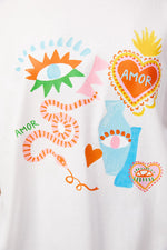 Load image into Gallery viewer, Mykonos Graphic T-Shirt - White Amor
