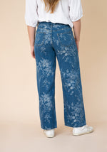 Load image into Gallery viewer, Flora Print Jeans - Denim
