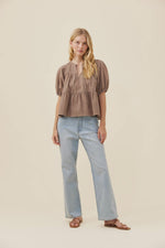 Load image into Gallery viewer, Preston Tie Top - Taupe
