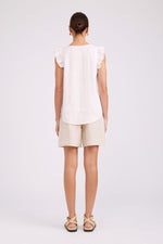 Load image into Gallery viewer, Studio Frill Tank - White
