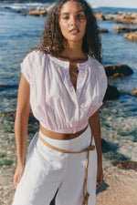 Load image into Gallery viewer, Rosa Reversible Crop Top - Light Pink
