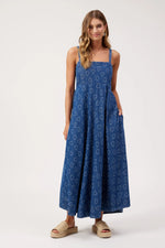 Load image into Gallery viewer, Sicily Heart Denim Tank Maxi - Indigo
