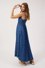 Load image into Gallery viewer, Sicily Heart Denim Tank Maxi - Indigo
