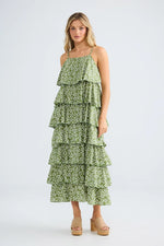 Load image into Gallery viewer, Rue Maxi Dress - Sage Petal
