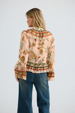Load image into Gallery viewer, Carmen Frill Top - Wildflower Oasis
