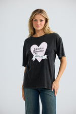 Load image into Gallery viewer, Hopeless Romantics Relaxed Tee - Black Wash
