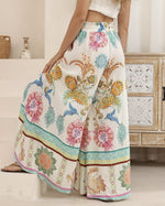Load image into Gallery viewer, Marrakech Palazzo Pant - White/Multi
