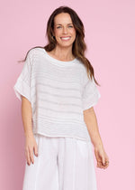 Load image into Gallery viewer, Italian Oversized Top - White
