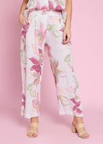 Load image into Gallery viewer, Italian Linen Pant - White Floral
